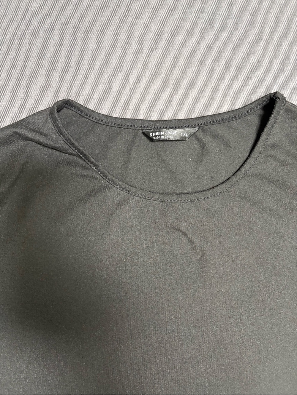 SHEIN Black Ruffle Sleeve Crewneck Top - Picture 7 of 7